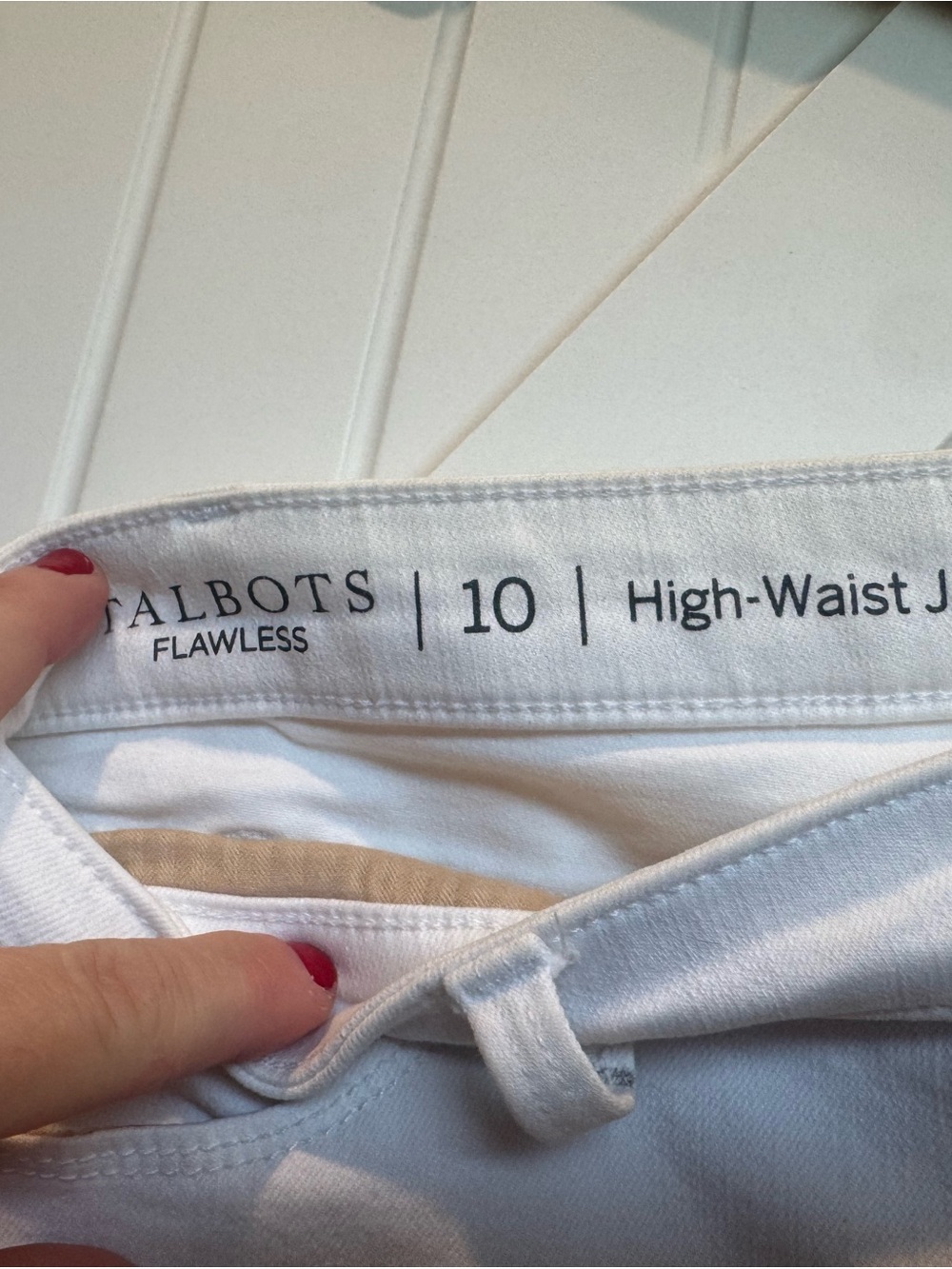 Talbots High-Waist Jeggings in White